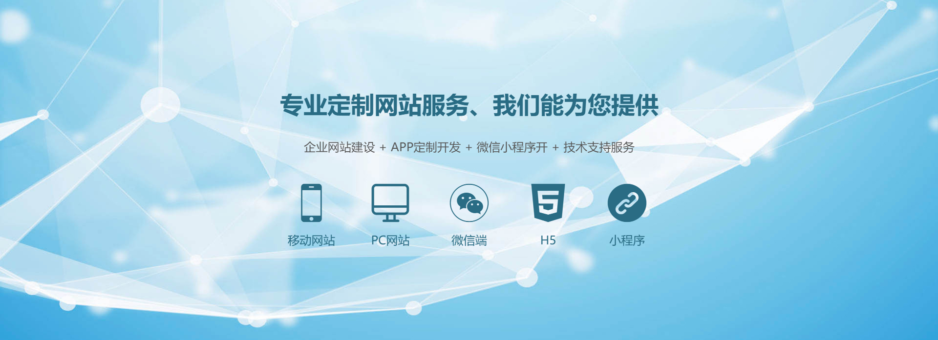 專業(yè)定制網(wǎng)站服務(wù)，企業(yè)網(wǎng)站、APP、小程序開發(fā)
