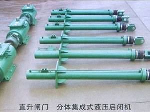 直升閘門 分體集成式液壓啟閉機